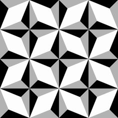 an abstract black and white background with many smaller squares in the shape of hexagons