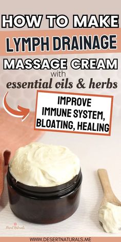 Drainage Massage, Herbal Medicine Recipes, Herbal Remedies Recipes, Salve Recipes, Massage Cream, Essential Oils Health, Essential Oils Herbs