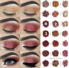 Fiery eye look using Moprhe JH palette Morphe Palette Looks Tutorials, Morphe Palette Looks, Burgundy Eyeshadow