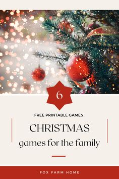 christmas games for the family with text overlay