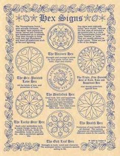 Hex Signs, Learn Tarot, Grimoire Book, Wiccan Spell Book, Witchcraft Spell Books, Witch Spell Book, Wicca Witchcraft, Pagan Witch, Wiccan Spells