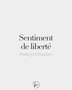 the cover of sentiment de liberte's feeling of freedom, with an image of