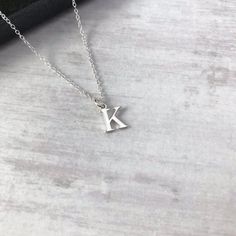 Letter Necklace Initials, Dainty Jewelry Necklace, Sterling Silver Initial Necklace, Letter Necklace Silver, Silver Initial Necklace, Silver Initial Charms, Letter Charm Necklace, Initial Necklace Silver, Customised Bracelets