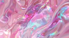 an abstract pink and blue background with lots of light colored fluides on it's surface