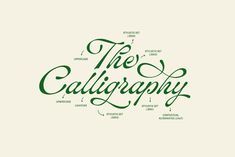 the calligraphy font used in this type of lettering