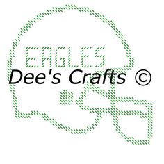 the logo for dee's crafts co is shown in black and green on a white background