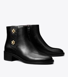 Designer Ankle Boots, Side Zip Boots, Goat Leather, Footwear Design Women, Wallet Accessories, Handbag Shoes, New Handbags, Leather Working, Low Heels