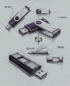 some type of electronic device that is drawing