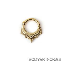 Lily Septum Clicker Ring Septum Jewelry Clicker, Septum Gold, Wedding Body, Piercing Inspiration, A Single Rose, Septum Piercing Jewelry, Face Jewellery