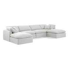 Experience ultimate comfort and style with our white linen textured fabric Indulge Sectional. The luxurious linen texture of the fabric will elevate the aesthetic of any room. This sofa provides ample space for you to relax while its modular build offers the option of unlimited configurations. Whether you're looking to add a stylish element to your living room or a comfortable seating option to your bedroom, this sofa is the perfect choice. Features : Material: Linen fabric Finish: White Thick Foam Around Frame For Additional Comfort Modular to Make Unlimited Configurations Easily Connect Using Durable Metal Latch Underneath Contemporary Design Rich White Durable Linen Textured Fabric Upholstery Overstuffed Down Feather Cushions Built For The Highest Level Of Comfort Specifications : Produ Meridian Furniture, Linen Texture, Modular Sectional, Luxury Linen, Fabric Upholstery, Textured Fabric, Comfortable Seating, White Linen, Sofa Couch