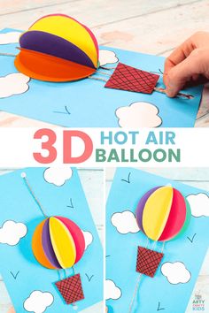 this hot air balloon craft is so easy to make