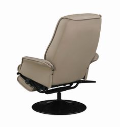 the reclining chair is upholstered and ready to be used as an office chair