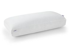 an image of a white pillow on a white background with clippings to the side