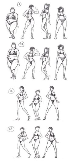 an iphone screen shows how to draw people in different poses and body shapes, with the text