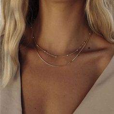 Material: 14k Gold Plated Hypoallergenic Lead & Nickle Free Tarnish Free Length: 14.4” & 16.5” With 2” Extender Soft Natural Hair, Bridesmaids Accessories, Gold Snake Chain, Chunky Chain Necklaces, Long Silver Necklace, Herringbone Necklace, Necklace Layered, Long Pendant Necklace, Gold Necklace Layered