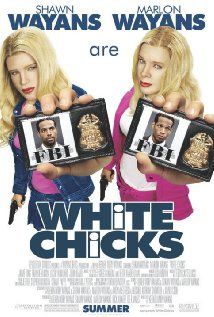 the movie poster for white chicks with two women holding up their faces in front of them