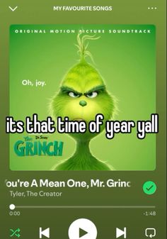 an iphone screen with the words it's that time of year y'all