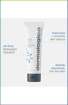 Find dermalogica® Active Moist Moisturizer on Editorialist. What it is: A lightweight, oil-free, prebiotic moisturizer that supports skin's microbiome and provides effective hydration.Who it's for: Ideal for those with oily skin types.What it does: This sheer facial moisturizer visibly improves the texture of skin while providing balanced hydration. It applies smoothly, absorbs quickly and won't clog pores or leave behind a greasy finish. How to use: Apply over damp face and throat with light, upward strokes. Prep skin with a toner beforehand to enhance moisturizer absorption. Paraben-free; sulfate-free; artificial fragrance–free; oil-free Recyclable packaging Cruelty-free Made in the USA Vegan Forest Stewardship Council® (FSC)–certified, ensuring forest management that preserves biologica Forest Management, Teen Skincare, Skin Prep, Recyclable Packaging, Leave Behind, Vegan Skincare, Sulfate Free, Clogged Pores, Dehydrated Skin