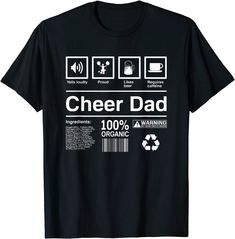 Mens Cheer Dad T-shirt | Funny Cheer Dad Shirts Cheer Dad Shirts, Dad Shirts, Cow Calf, Spin Cycle, T Shirt Funny, Dad To Be Shirts, Shirts Tops, Inside Out, Classic T Shirts