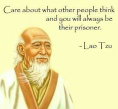 an old man with white hair and beards is shown in this quote from lao tzu