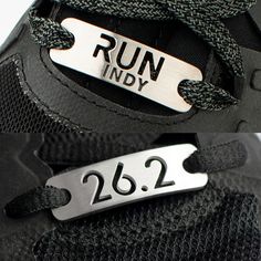 Show your love for running in INDIANAPOLIS with this unique RUN INDY + 26.2 Shoe Tag Bundle. From running thru downtown or thru the neighborhoods of INDY with your friends in a weekend 5k to the many Half Marathons, & Marathons or something in between our original ATHLETE INSPIRED ® RUN INDY + 26.2 Shoe Tag Bundle will get you inspired and keep you inspired! A set of both RUN INDY + 26.2 Shoe Tags makes a great running gift. For yourself and your running partner! See also the RUN INDY Adjustable Running Bracelet under running jewelry."RUN" is cutout of metal, with word "INDY" embossed into metal with black. 26.2 is cutout of metal. Original ATHLETE INSPIRED designOur products give people that “race shirt or medal” feel and achievement that you can wear everyday! At a glance you can have th Running Bracelet, Running Jewelry, Running Partner, Marathon Gift, Running Gift, Cycle Shop, Running Gifts, Marathon Running Shoes, Shoe Tags