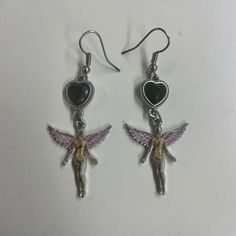 Nirvana Earrings, Nirvana Jewelry, In Utero Tattoo, Nirvana Angel, Nirvana Tattoo, Nirvana In Utero, In Utero, Grunge Jewelry, Angel Earrings