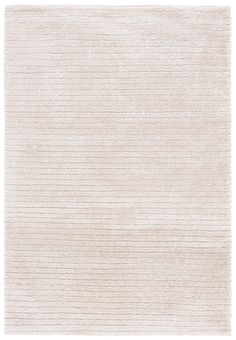 a white rug with lines on it