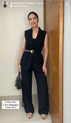 Casual Uniform Outfits, Vest Blazer Outfit Classy, Wrap Vest Outfit, Business Casual Jackets Women, Easy Chic Outfits Minimal Classic, Spring Corporate Work Outfits, Sleeveless Blazer Outfit Work, Black Sleeveless Blazer Outfit, Sleeveless Blazer Outfit