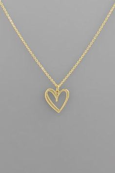 Create a romantic look with the Double Heart Pendant Necklace! This necklace features a classic dainty chain design that is perfect for everyday wear. Whether you wear it solo as a statement piece or layer it with our necklaces for a layered look, this piece is a must-have! Gold Lobster clasp closure 16" L Dainty Chain, Romantic Look, Chain Design, Double Heart, The Double, Layered Look, Heart Pendant Necklace, Instagram Shop, A Romantic