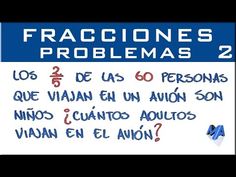 a sign that says fraciones problemas 2, with the caption in spanish