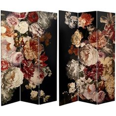 Canvas Room Divider, John Everett Millais, Folding Room Dividers, Flower Room, Panel Room Divider, Flowers Canvas, Red Lantern, Wood Canvas, Flower Canvas