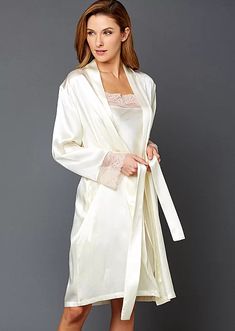 Tivoli Allura Silk Wrap | Julianna Rae Fitted Wrap Robe, Silk Wrap Robe With Tie Waist, Elegant Satin Wrap Robe, Fitted Silk Robe For Daywear, Elegant Silk Robe With Tie Waist, Elegant Fitted Open Front Robe, Elegant Fitted Wrap Robe, Elegant Wrap Robe With Tie Waist, Elegant Long Sleeve Solid Robe