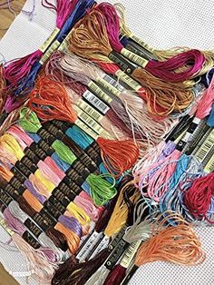 PRICES MAY VARY. Color: 30 Skeins Weight (g/ball): 0.025 Yarn Type: Filament Yarn Count: 5 Use: Teabag Item Description:Item Specification:Weight (g/ball): 0.025Yarn Type: FilamentYarn Count: 5Use: TeabagUse: KnittingUse: CrochetUse: WeavingUse: Cross StitchUse: Hand KnittingUse: SewingUse: EmbroideryPattern: DyedMaterial: Silk / CottonTechnics: MercerizedFeature: Abrasion-ResistantFeature: Chemical-ResistantFeature: High Temperature ResistantFeature: Eco-FriendlyFeature: ElasticFeature: High Te Thread Hair Wraps, Making Friendship Bracelets, Cross Stitch Thread, Crochet Weaves, Embroidery Cross Stitch, Silk Art, Embroidery Shop, Embroidery Cross, Handmade Embroidery