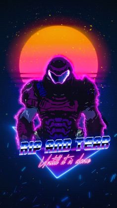 the logo for an upcoming game called big bad team, which features a robot with glowing eyes