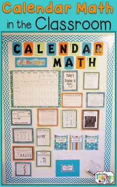 a calendar math poster with the words,'calendar math resources for the entire year '