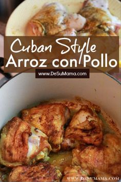 the recipe for cuban style arroz con polllo