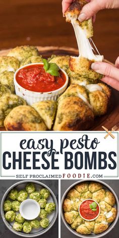 Sauce Pesto, Pesto Cheese, Game Day Party, Biscuit Dough, Cheese Appetizers, Ooey Gooey, Pesto Recipe, Pesto Sauce