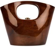 Wood Purse, Classy Purses, Wooden Purse, Expensive Bag, Brown Handbags, Wooden Bag, Black Blush, My Style Bags, Unique Handbags