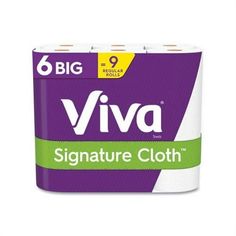 a roll of toilet paper with the word viva written on it