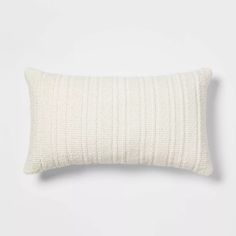 a white pillow on a white background