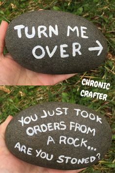 Be inspired with 20 of the Best Painted Rock Art Ideas. Trendy and therapeutic crafts that include easy DIY tutorials.#thecraftyblogstalker#paintedrockart#rockartideas#DIYrockart Funny Rock, Paint Rock, 웃긴 사진, Rock Crafts, Cool Paintings, Gag Gifts, A Rock, Pebble Art, Stone Art