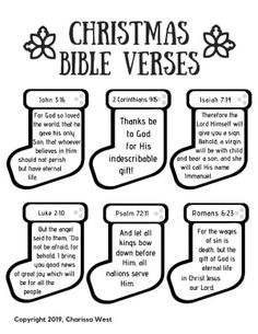 christmas bible verses for kids to print out and color with the names of their favorite characters