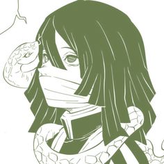 a drawing of a woman wearing a mask and holding a book in her hands with a snake wrapped around her neck