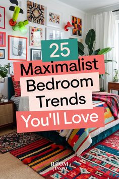 a bedroom with the text 25 minimalist bedroom trend you'll love