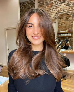 Honey Brown Hair Color, Brown Hair Shades, Dreamy Aesthetic, Hair Gloss, Chocolate Hair, Hairstyles For Layered Hair