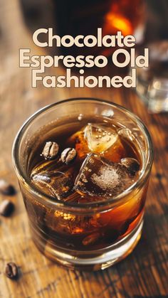 Try this tasty drink: Chocolate Espresso Old Fashioned with bourbon and coffee.
 via @mybartender Chocolate Bitters, Whiskey Drinks Recipes, Old Fashioned Recipe, Coffee Aroma, Chocolate Espresso, Boozy Drinks