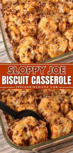 This Sloppy Joe Biscuit Casserole recipe is an easy, family-friendly, and delicious twist on the classic comfort food. This delectable dish combines the savory goodness of Sloppy Joes with the comforting flakiness of biscuits, creating a homemade casserole that’s easy to make and impossible to resist. Using simple ingredients, you may have everything you need already on hand! Sloppy Joes Biscuits, Biscuit Recipes Dinner, Meals Beef, Casserole Beef, Biscuit Casserole