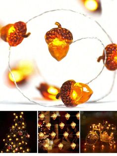 200+ Aesthetic Cozy Halloween Bedroom Decor Ideas to Try in 2024 | Indoor Halloween Decorations Fall Tree Decorations, Acorn Lights, Thanksgiving Garland, Fall Leaf Garland, Unique Night Lights, Battery String Lights, Fall Garland, Indoor String Lights