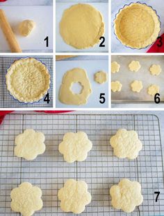 the steps to making cookies on a baking rack