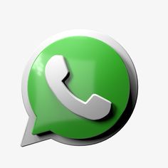 a green and white whatsapp icon with a phone in the shape of a speech bubble